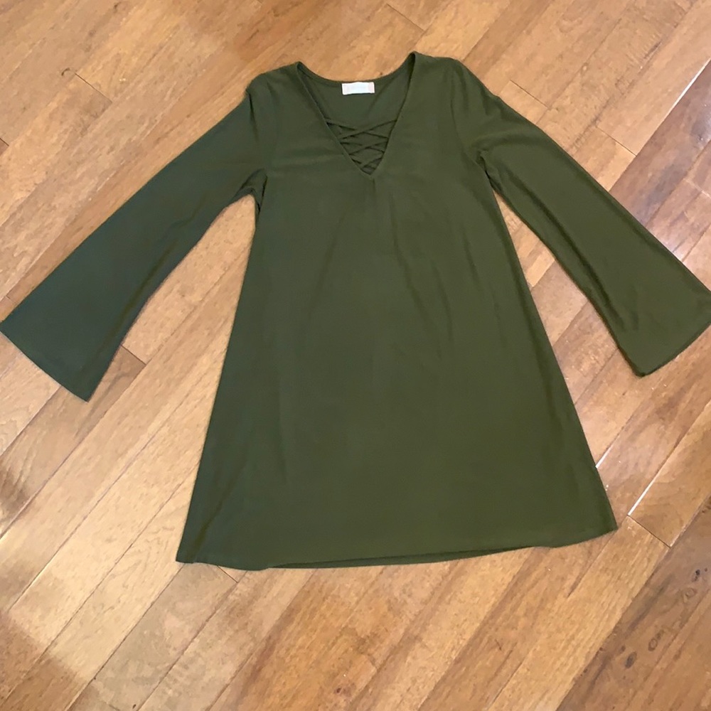 Army Green Alter’d State Dress with Sleeves